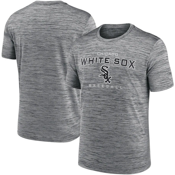 Men's Chicago White Sox Gray Velocity Practice Performance T-Shirt